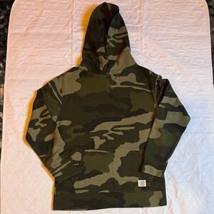 GAP Green Camouflage Long Sleeve Hoodie Tee